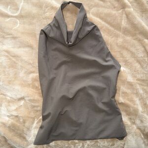 Zara Taupe Sleeveless Halter Top